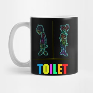 Dope woman and man toilet icon drawing from Slluks original Mug